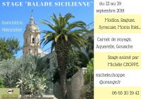 STAGE BALADE SICILIENNE du 22 au 29/09/2018